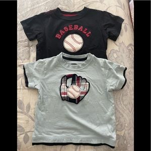 EUC Gymboree Baseball Shirts, size 12-18 mos